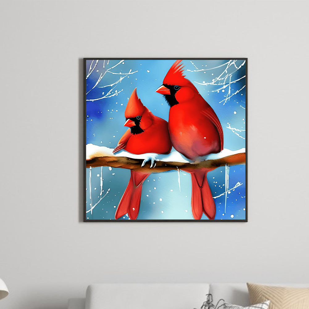 Cardinal - Full Round Drill Diamond Painting 30*30CM
