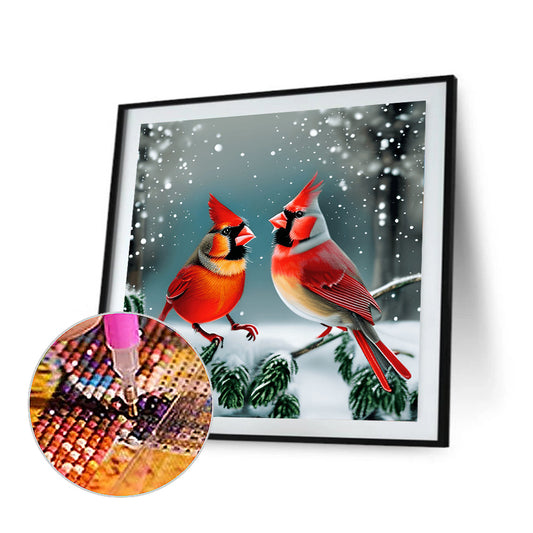 Cardinal - Full Round Drill Diamond Painting 30*30CM