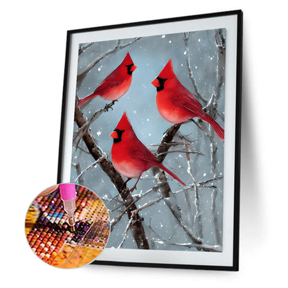 Cardinal - Full Round Drill Diamond Painting 30*40CM