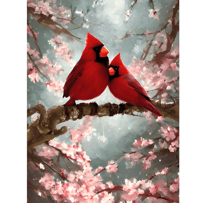 Cardinal - Full Round Drill Diamond Painting 30*40CM
