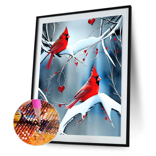 Cardinal - Full Round Drill Diamond Painting 30*40CM