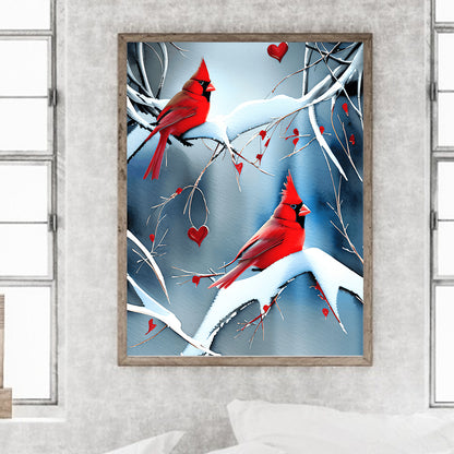 Cardinal - Full Round Drill Diamond Painting 30*40CM