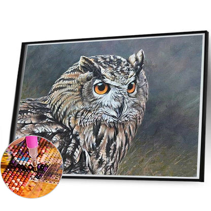 Owl - Full Round Drill Diamond Painting 60*40CM
