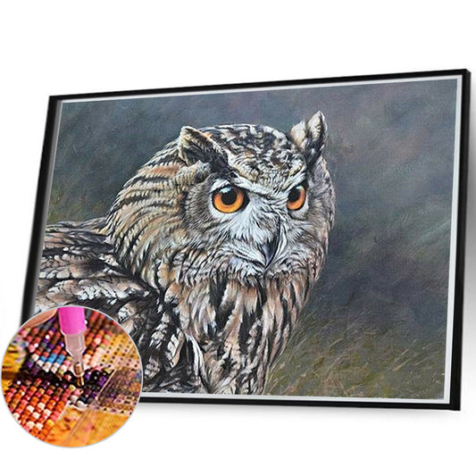 Owl - Full Round Drill Diamond Painting 60*40CM