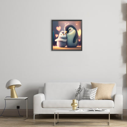 Love Penguin - Full Round Drill Diamond Painting 30*30CM