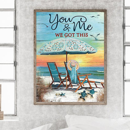 Summer Beach - Special Shaped Drill Diamond Painting 30*40CM