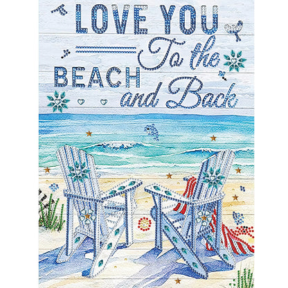 Summer Beach - Special Shaped Drill Diamond Painting 30*40CM