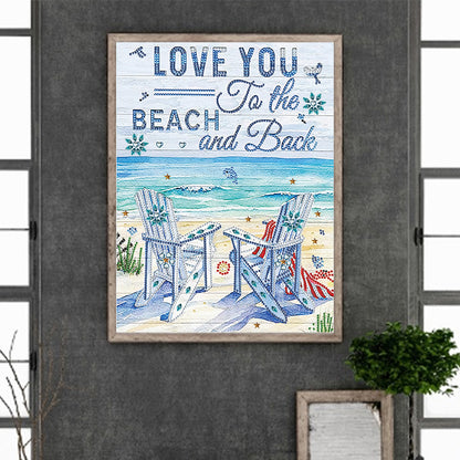 Summer Beach - Special Shaped Drill Diamond Painting 30*40CM