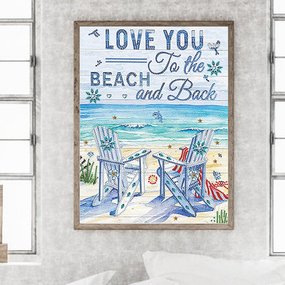 Summer Beach - Special Shaped Drill Diamond Painting 30*40CM