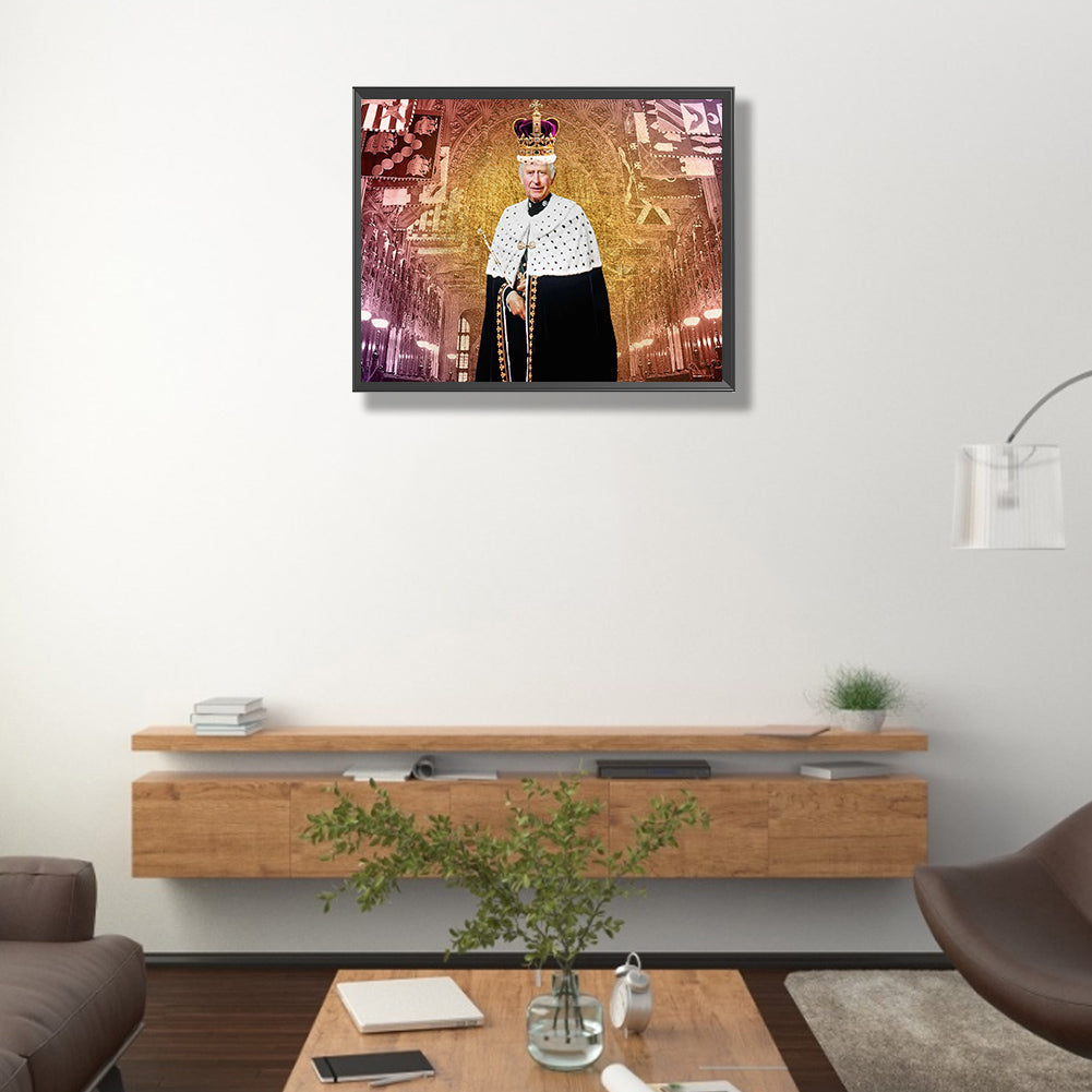 Prince Charles - Full Round Drill Diamond Painting 50*40CM