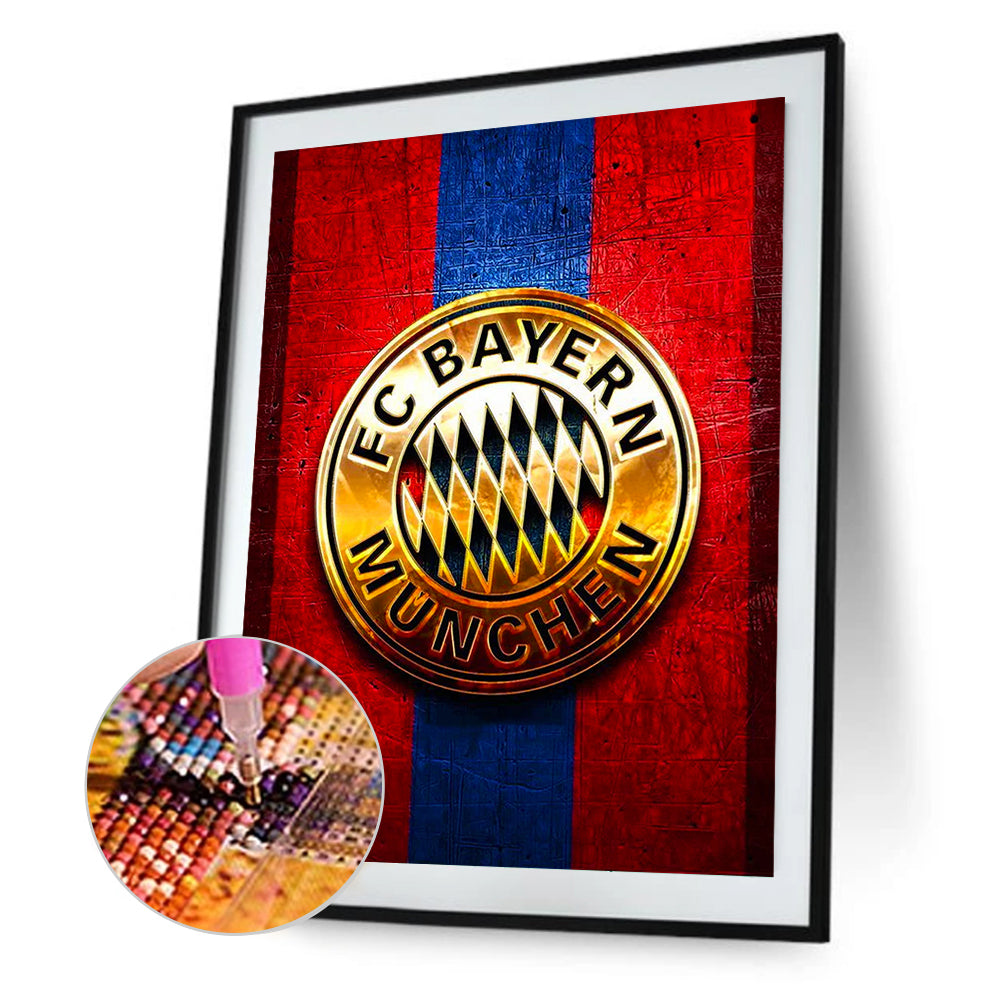 Bayern Munich Football Club - Full Round Drill Diamond Painting 30*40CM