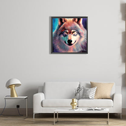 Aurora Wolf - Full Round Drill Diamond Painting 30*30CM