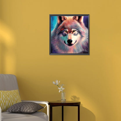 Aurora Wolf - Full Round Drill Diamond Painting 30*30CM