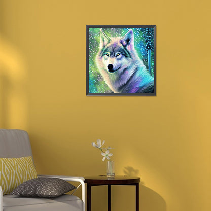 Aurora Wolf - Full Round Drill Diamond Painting 30*30CM