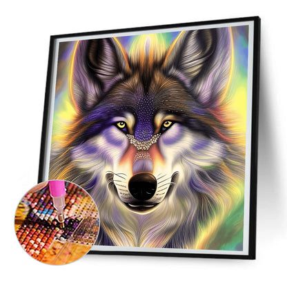 Aurora Wolf - Full Round Drill Diamond Painting 30*30CM