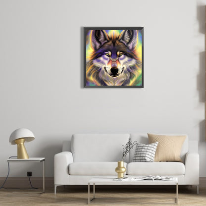 Aurora Wolf - Full Round Drill Diamond Painting 30*30CM