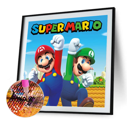 Super Mario - Full Square Drill Diamond Painting 50*50CM