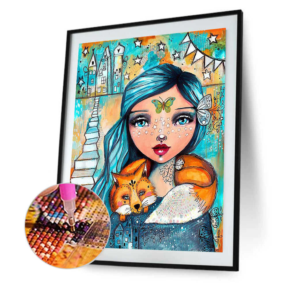 Little Girl - Full Round Drill Diamond Painting 30*40CM