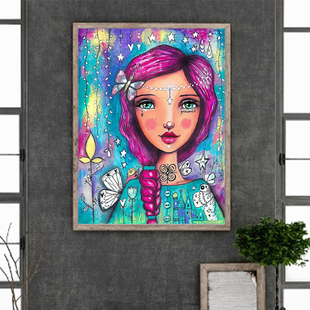 Little Girl - Full Round Drill Diamond Painting 30*40CM