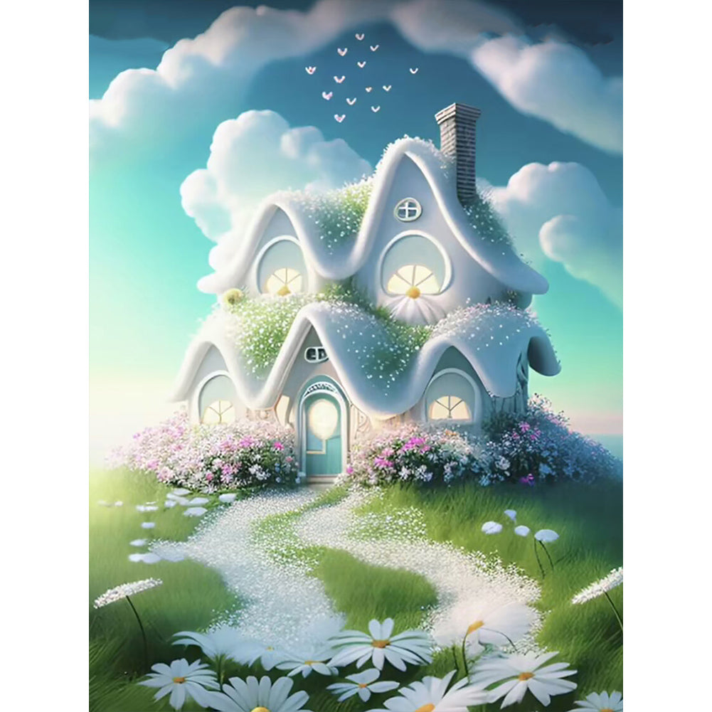 Small House After Rain - Full Round Drill Diamond Painting 30*40CM