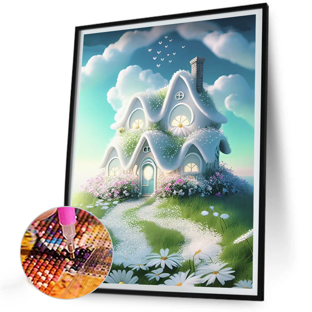 Small House After Rain - Full Round Drill Diamond Painting 30*40CM