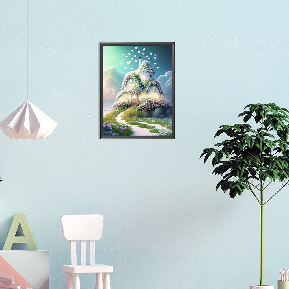 Little House By The Sea - Full Round Drill Diamond Painting 30*40CM