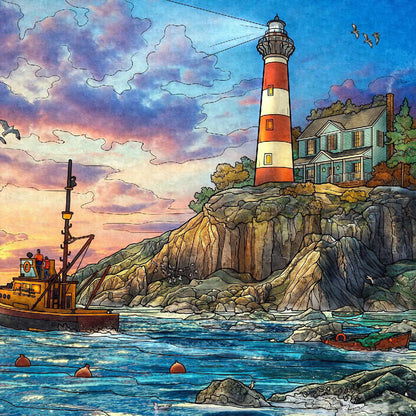 Landscape - Full Round Drill Diamond Painting 30*30CM