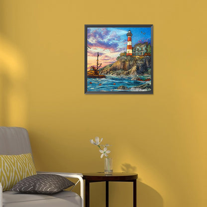 Landscape - Full Round Drill Diamond Painting 30*30CM