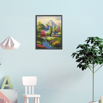 Landscape - Full Round Drill Diamond Painting 30*40CM