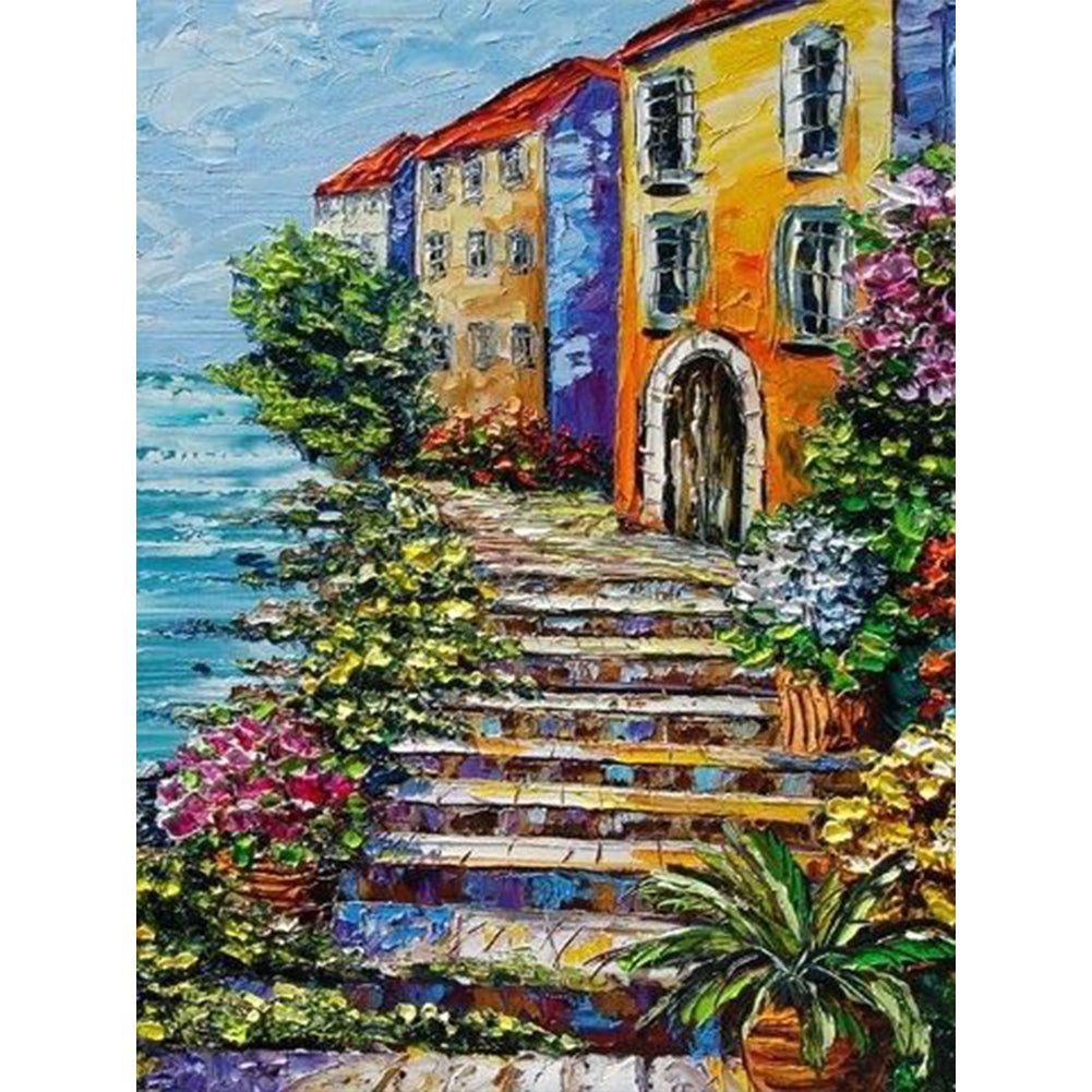 Landscape - Full Round Drill Diamond Painting 30*40CM