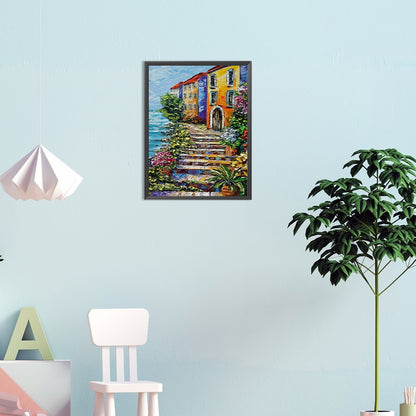 Landscape - Full Round Drill Diamond Painting 30*40CM