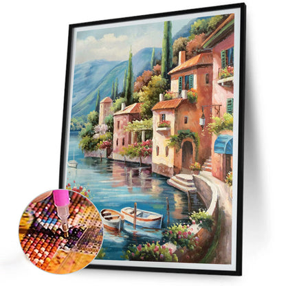 Landscape - Full Round Drill Diamond Painting 30*40CM