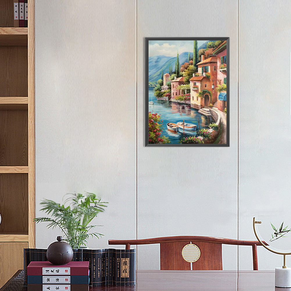 Landscape - Full Round Drill Diamond Painting 30*40CM