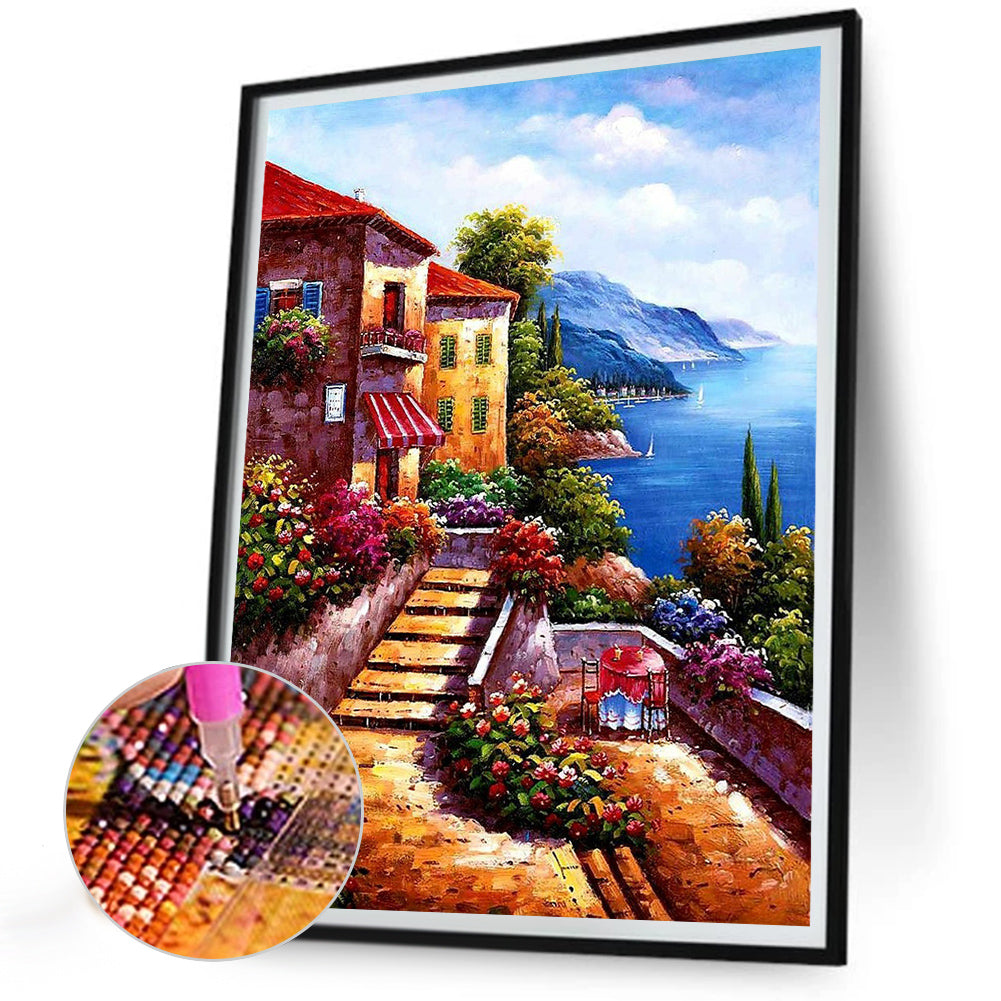 Landscape - Full Round Drill Diamond Painting 30*40CM