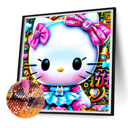 Exquisite Hello Kitty - Full Round Drill Diamond Painting 30*30CM