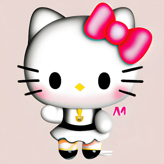 Exquisite Hello Kitty - Full Round Drill Diamond Painting 30*30CM