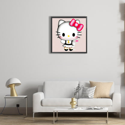 Exquisite Hello Kitty - Full Round Drill Diamond Painting 30*30CM