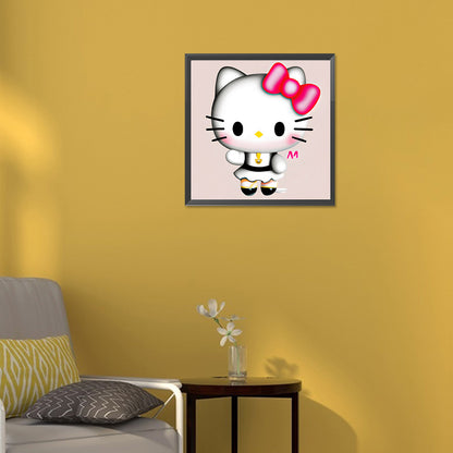 Exquisite Hello Kitty - Full Round Drill Diamond Painting 30*30CM