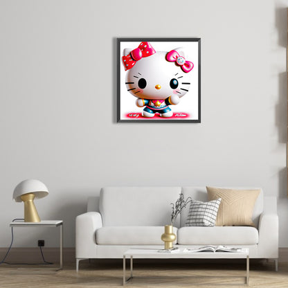 Exquisite Hello Kitty - Full Round Drill Diamond Painting 30*30CM