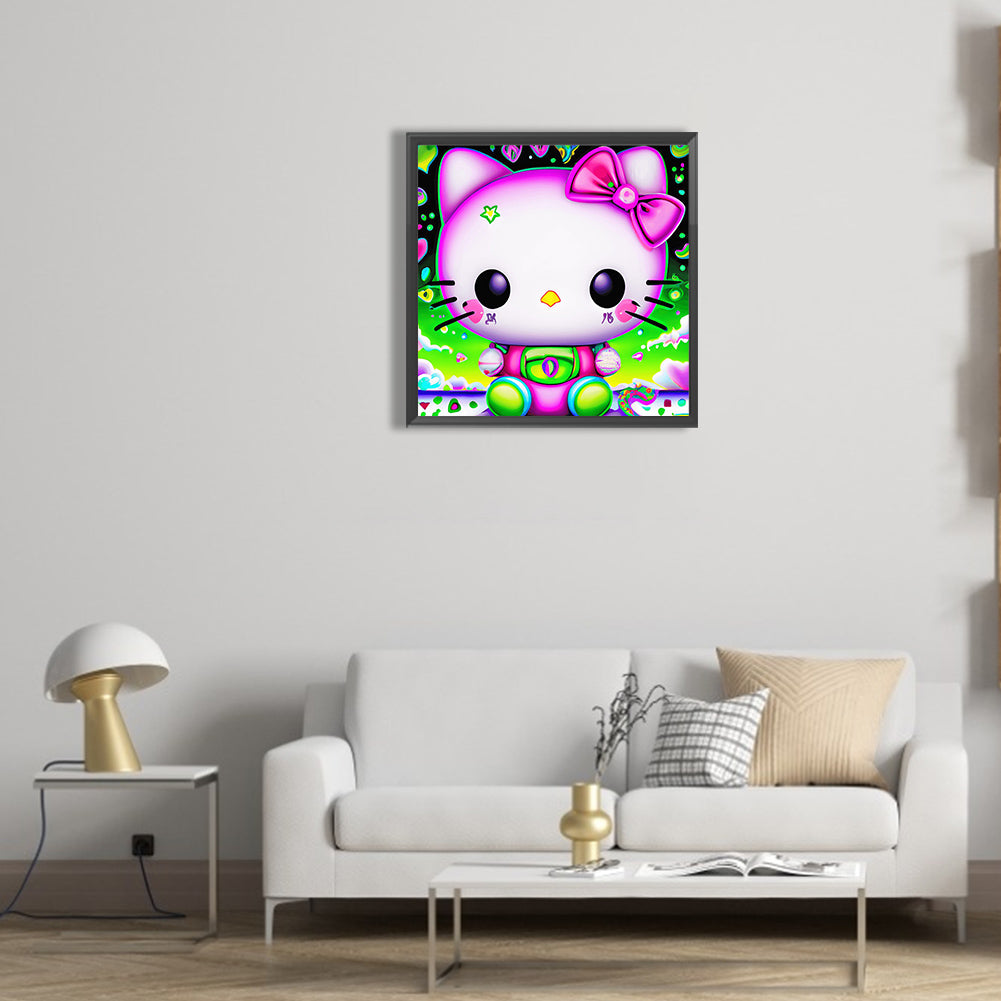 Exquisite Hello Kitty - Full Round Drill Diamond Painting 30*30CM
