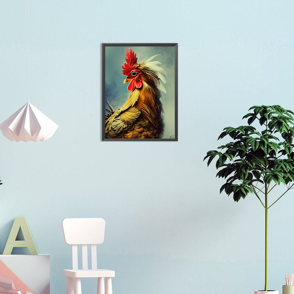 Farm Chicken - Full Round Drill Diamond Painting 30*40CM