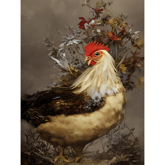 Farm Chicken - Full Round Drill Diamond Painting 30*40CM