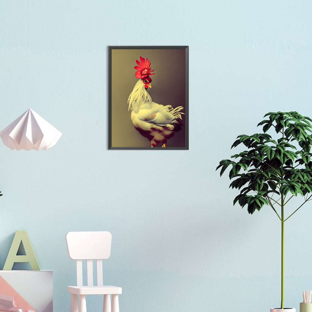 Farm Chicken - Full Round Drill Diamond Painting 30*40CM