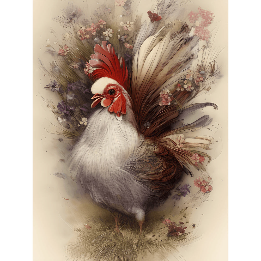 Farm Chicken - Full Round Drill Diamond Painting 30*40CM