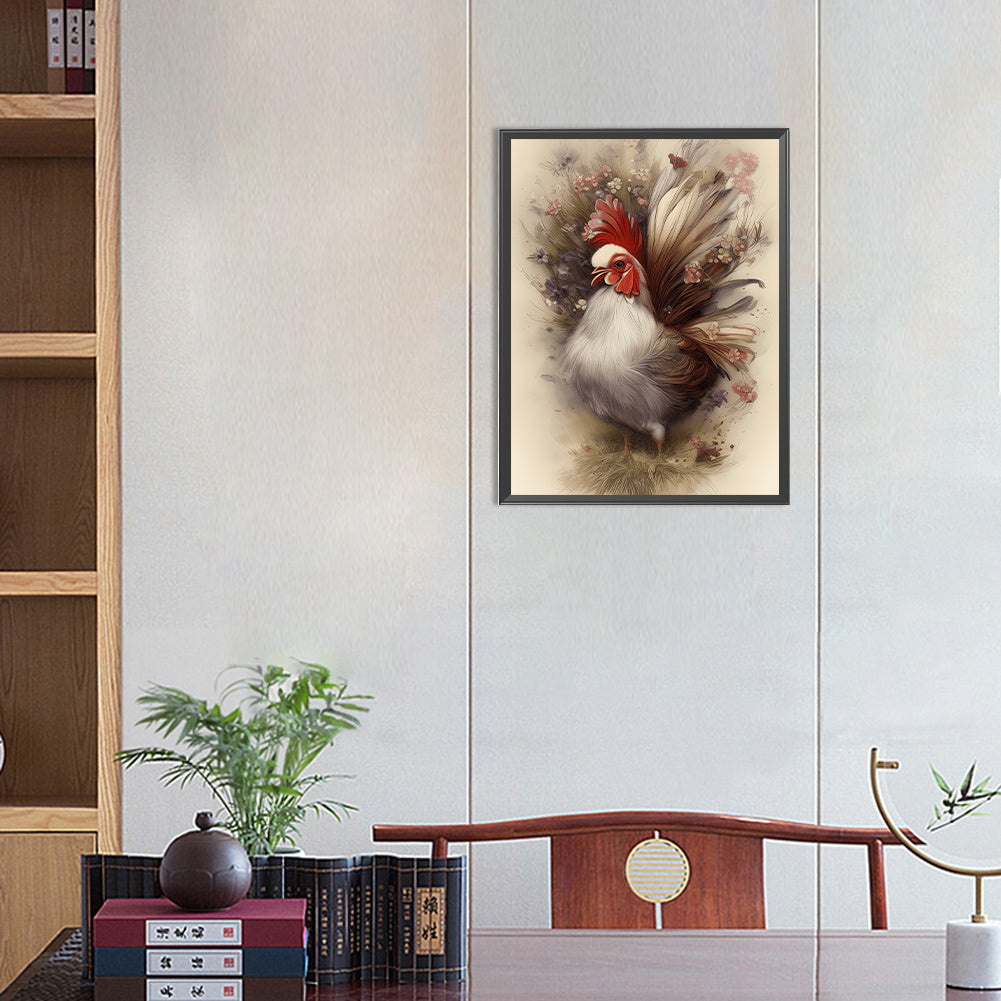 Farm Chicken - Full Round Drill Diamond Painting 30*40CM