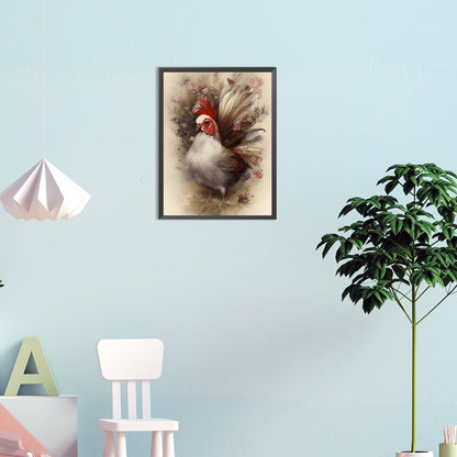 Farm Chicken - Full Round Drill Diamond Painting 30*40CM