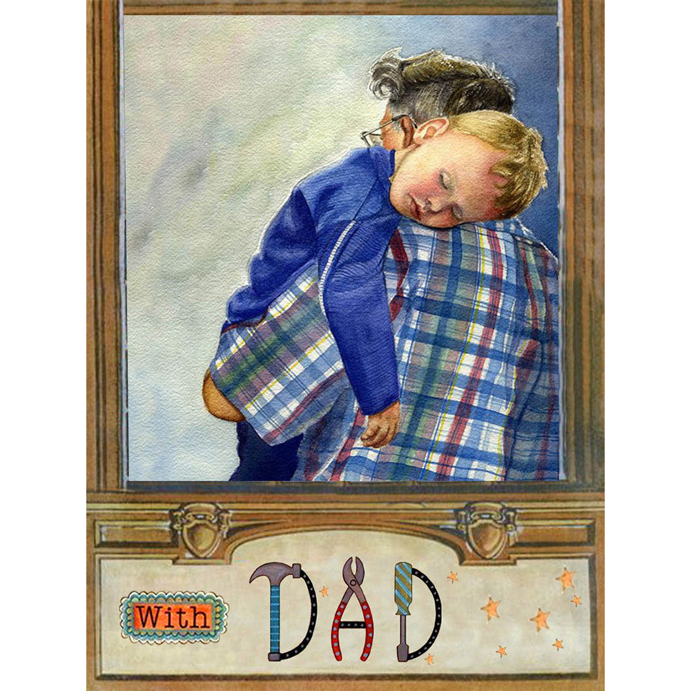 Father'S Day - Full Square Drill Diamond Painting 30*40CM