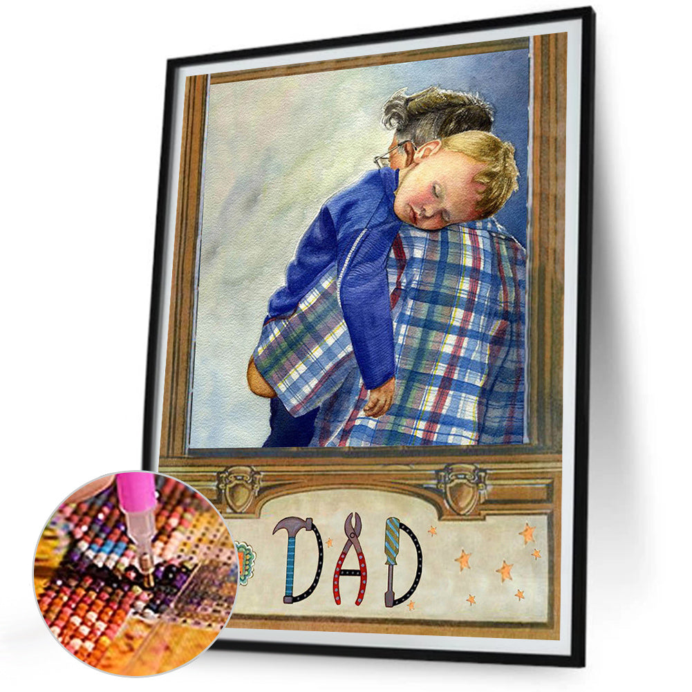 Father'S Day - Full Square Drill Diamond Painting 30*40CM