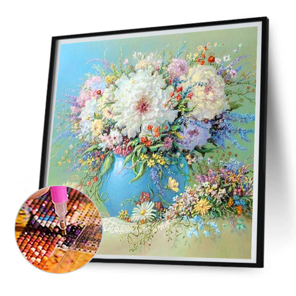 Flowers - Full Square Drill Diamond Painting 30*30CM