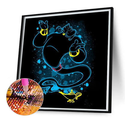 Silhouette - Aladdin'S Lamp - Full Square Drill Diamond Painting 30*30CM